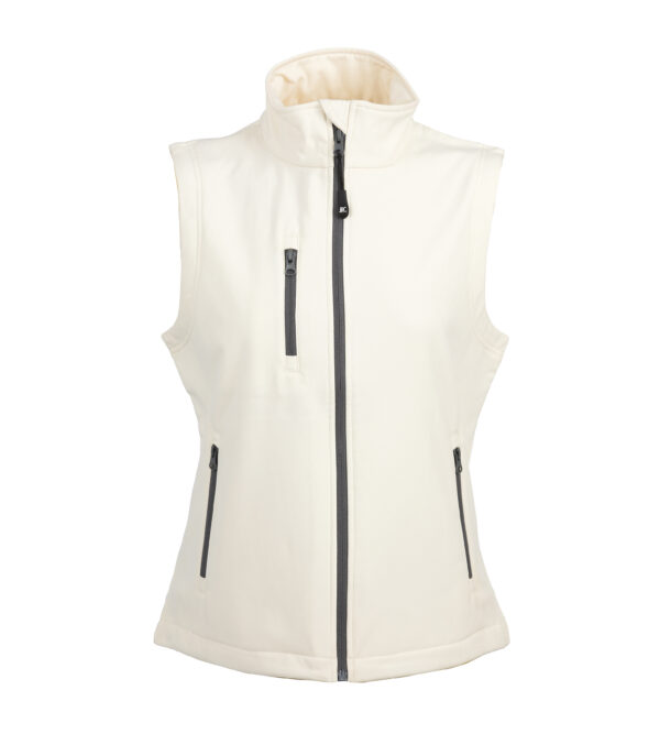 Gilet in soft shell a due strati con trattamento idrorepellente