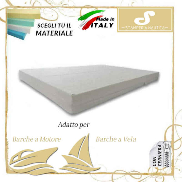 materassi per barche copertura cotone fasciato